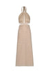 San Agustin Cotton Dress / Beige May Flower